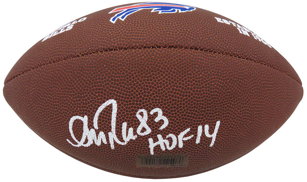 Andre Reed Signed Buffalo Bills Wilson Brown Logo NFL Football w/HOF'14 - REEFTB305 - Andre Reed Signed Buffalo Bills Wilson Brown Logo NFL Football w/HOF'14 product image
