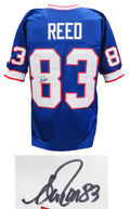 Andre Reed Signed Blue Throwback Custom Football Jersey (JSA) - REEJRY302 - Andre Reed Signed Blue Throwback Custom Football Jersey (JSA) product image