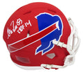 Andre Reed Signed Buffalo Bills AMP Alternate Series Riddell Speed Mini Helmet w/HOF'14 - REEMIN302 - Andre Reed Signed Buffalo Bills AMP Alternate Series Riddell Speed Mini Helmet w/HOF'14 product image