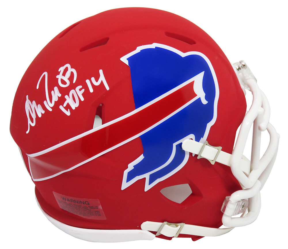 Andre Reed Signed Buffalo Bills AMP Alternate Series Riddell Speed Mini Helmet w/HOF'14 - REEMIN302 - Andre Reed Signed Buffalo Bills AMP Alternate Series Riddell Speed Mini Helmet w/HOF'14 product image