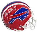 Andre Reed Signed Buffalo Bills T/B Riddell Mini Helmet w/HOF'14 - REEMIN304 - Andre Reed Signed Buffalo Bills T/B Riddell Mini Helmet w/HOF'14 product image