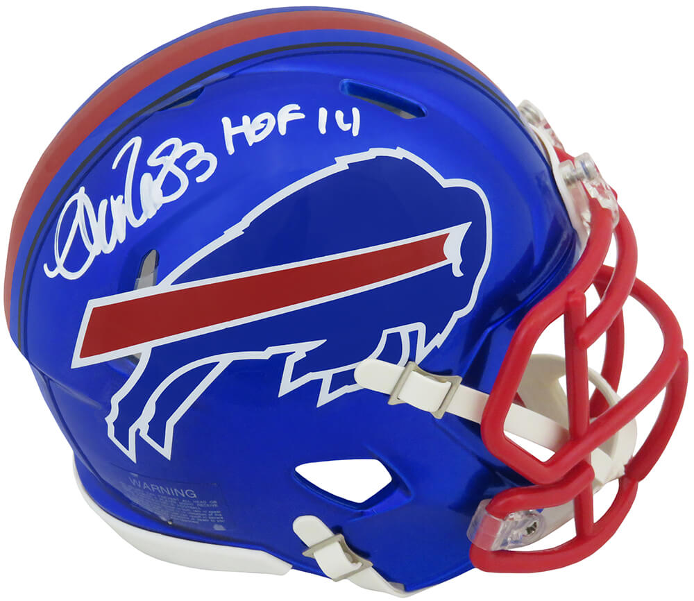 Andre Reed Signed Buffalo Bills FLASH Riddell Speed Mini Helmet w/HOF'14 - REEMIN308 - Andre Reed Signed Buffalo Bills FLASH Riddell Speed Mini Helmet w/HOF'14 product image