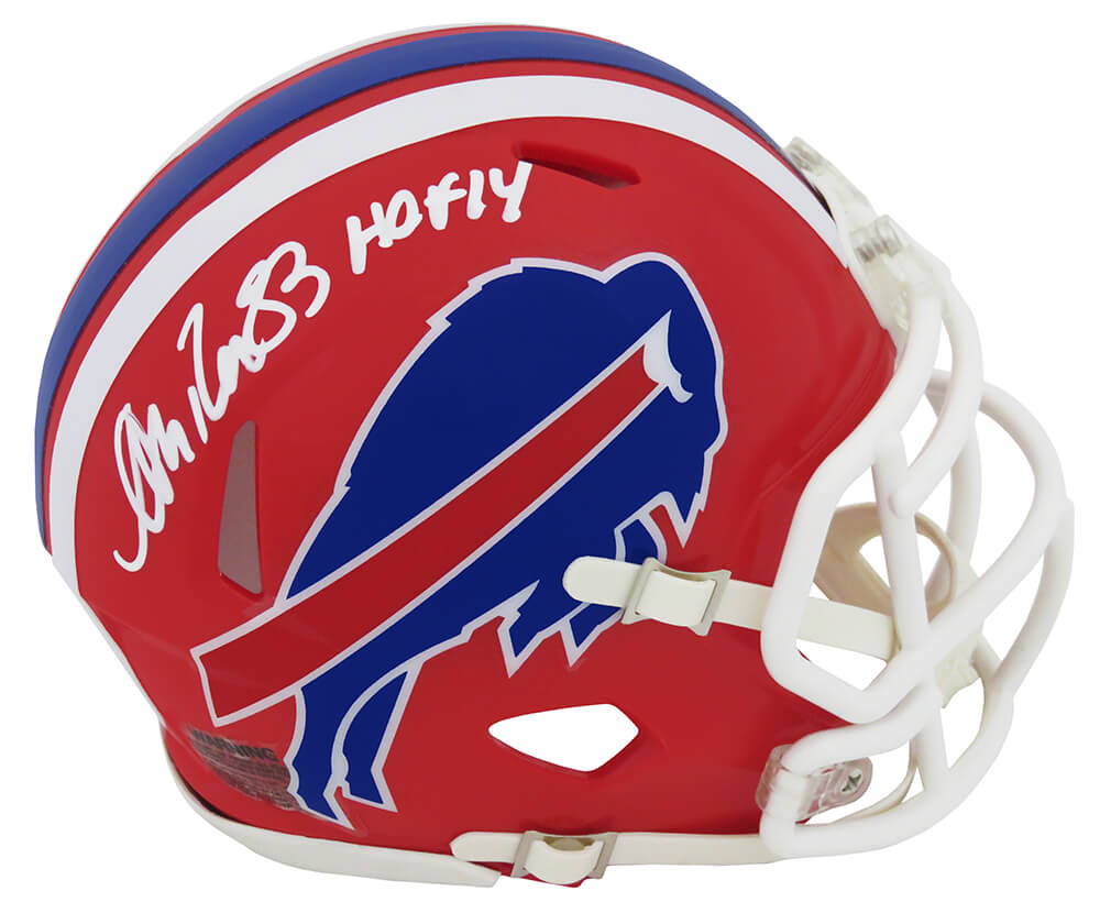 Andre Reed Signed Buffalo Bills T/B Riddell Speed Mini Helmet w/HOF'14 - REEMIN309 - Andre Reed Signed Buffalo Bills T/B Riddell Speed Mini Helmet w/HOF'14 product image