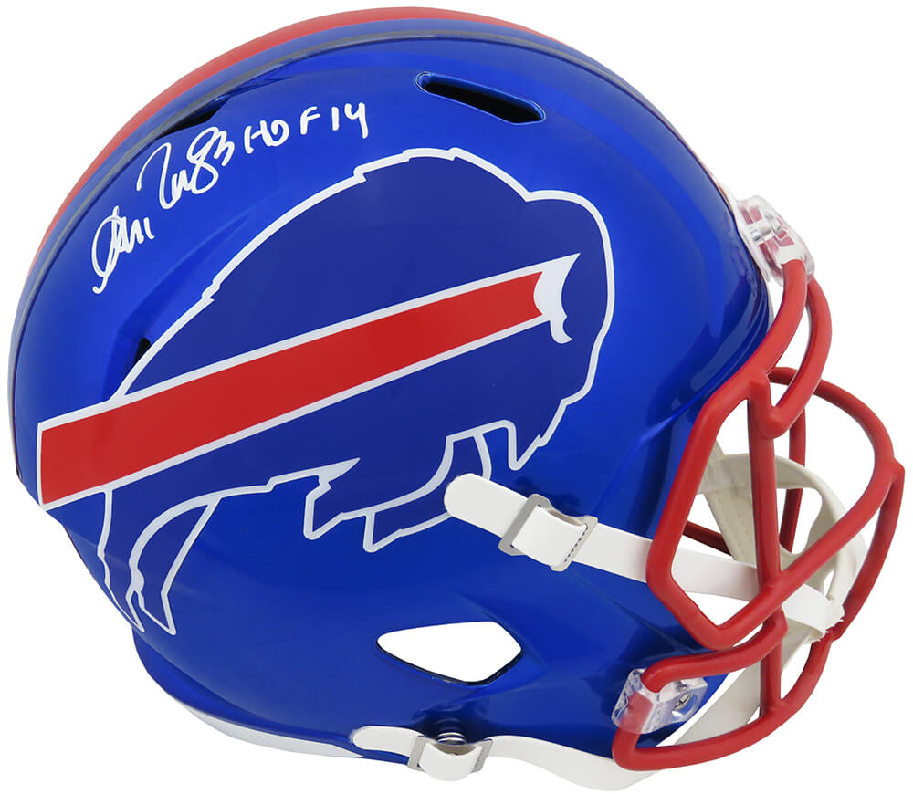 Andre Reed Signed Buffalo Bills FLASH Riddell Full Size Speed Replica Helmet w/HOF'14 - REEREP307 - Andre Reed Signed Buffalo Bills FLASH Riddell Full Size Speed Replica Helmet w/HOF'14 product image