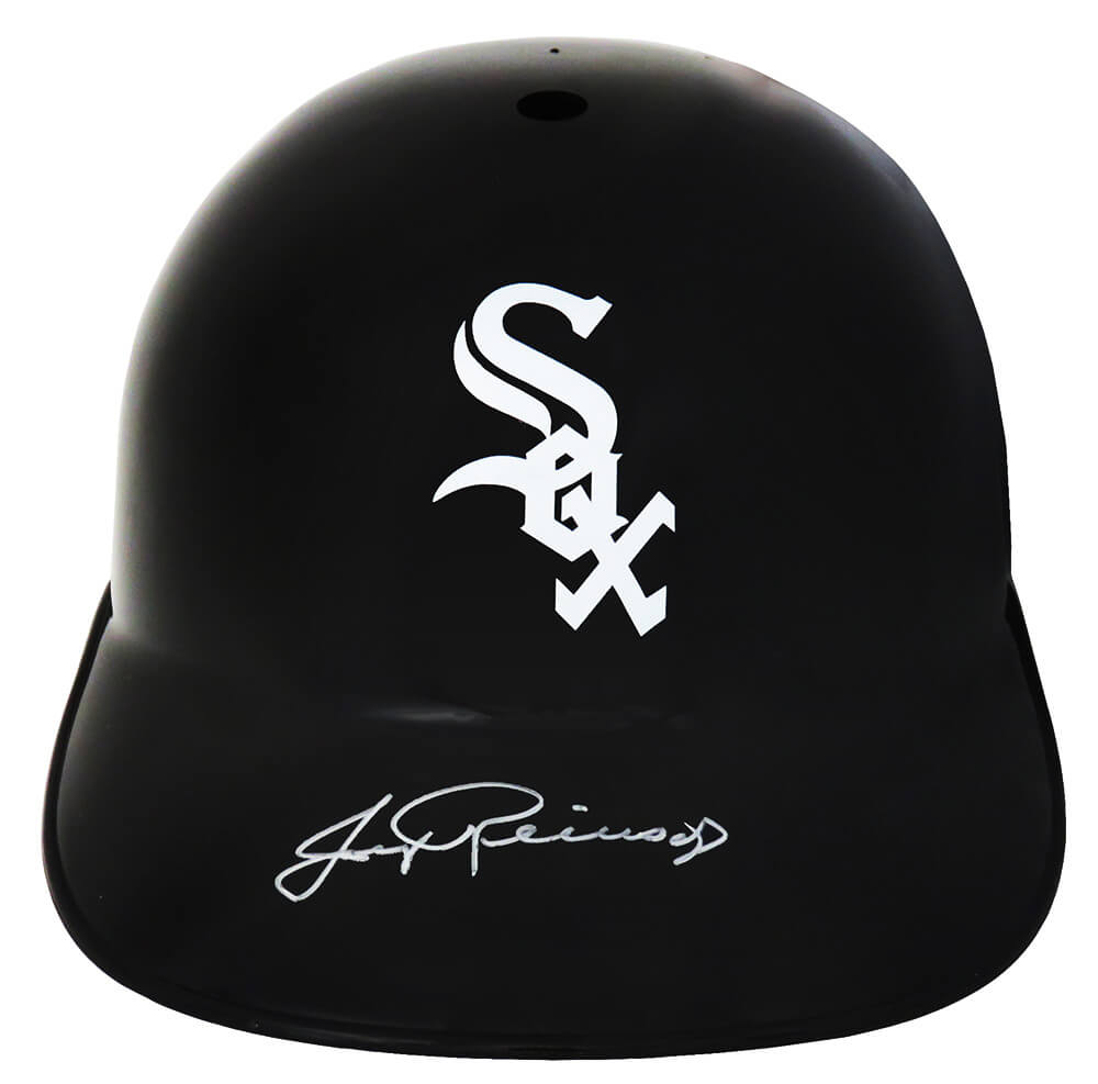 Jerry Reinsdorf Signed White Sox Replica Souvenir Batting Helmet - REIBTH100 - Jerry Reinsdorf Signed White Sox Replica Souvenir Batting Helmet product image