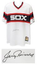 Jerry Reinsdorf Signed Chicago White Sox 1980's Style Throwback Majestic Cooperstown Collection White Jersey - REIJRY101 - Jerry Reinsdorf Signed Chicago White Sox 1980's Style Throwback Majestic Cooperstown Collection White Jersey product image