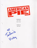 Tara Reid Signed American Pie Movie Script Cover Page w/Vicky - REIOTH500 - Tara Reid Signed American Pie Movie Script Cover Page w/Vicky product image