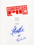 Tara Reid & Thomas Ian Nicholas Dual Signed American Pie Movie Script Cover Page - REIOTH501 - Tara Reid & Thomas Ian Nicholas Dual Signed American Pie Movie Script Cover Page product image