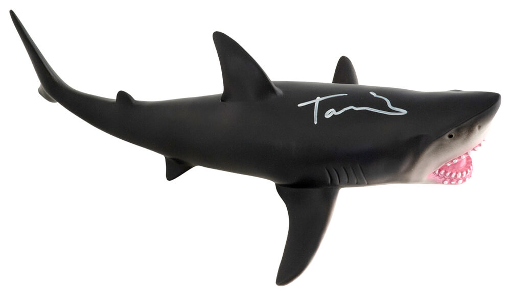 Tara Reid Signed Great White Shark 15-inch Grey Rubber Toy - REIOTH502 - Tara Reid Signed Great White Shark 15-inch Grey Rubber Toy product image