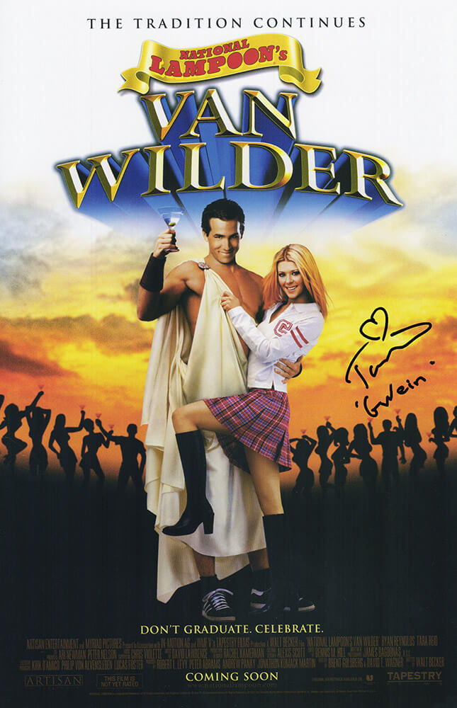 Tara Reid Signed Van Wilder 11x17 Movie Poster w/Gwein - REIPST507 - Tara Reid Signed Van Wilder 11x17 Movie Poster w/Gwein product image