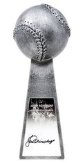 Jerry Reinsdorf Signed Baseball World Champion 14 Inch Replica Silver Trophy - REITRO100 - Jerry Reinsdorf Signed Baseball World Champion 14 Inch Replica Silver Trophy product image