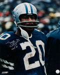 Mel Renfro Signed Dallas Cowboys Blue Jersey Close Up 8x10 Photo w/HOF'96 - REN16P303 - Mel Renfro Signed Dallas Cowboys Blue Jersey Close Up 8x10 Photo w/HOF'96 product image