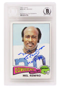 Mel Renfro Signed Dallas Cowboys 1975 Topps Football Card #428 w/HOF'96 - (Beckett Encapsulated) - RENCAR302 - Mel Renfro Signed Dallas Cowboys 1975 Topps Football Card #428 w/HOF'96 - (Beckett Encapsulated) product image