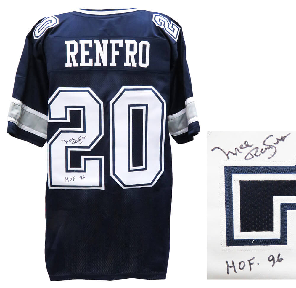 Mel Renfro Signed Navy Custom Football Jersey w/HOF'96 - RENJRY300 - Mel Renfro Signed Navy Custom Football Jersey w/HOF'96 product image