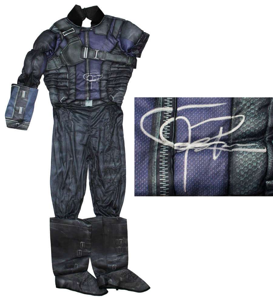 Jeremy Renner Signed The Avengers Hawkeye Military Style Youth Costume - RENJRY501 - Jeremy Renner Signed The Avengers Hawkeye Military Style Youth Costume product image