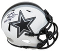 Mel Renfro Signed Dallas Cowboys Lunar Eclipse White Matte Riddell Speed Mini Helmet w/HOF'96 - RENMIN307 - Mel Renfro Signed Dallas Cowboys Lunar Eclipse White Matte Riddell Speed Mini Helmet w/HOF'96 product image