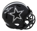 Mel Renfro Signed Dallas Cowboys Eclipse Black Matte Riddell Speed Mini Helmet w/HOF'96 - RENMIN306 - Mel Renfro Signed Dallas Cowboys Eclipse Black Matte Riddell Speed Mini Helmet w/HOF'96 product image