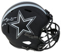 Mel Renfro Signed Dallas Cowboys Eclipse Black Matte Riddell Full Size Speed Replica Helmet w/HOF'96 - RENREP304 - Mel Renfro Signed Dallas Cowboys Eclipse Black Matte Riddell Full Size Speed Replica Helmet w/HOF'96 product image