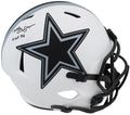 Mel Renfro Signed Dallas Cowboys Lunar Eclipse White Matte Riddell Full Size Speed Replica Helmet w/HOF'96 - RENREP306 - Mel Renfro Signed Dallas Cowboys Lunar Eclipse White Matte Riddell Full Size Speed Replica Helmet w/HOF'96 product image