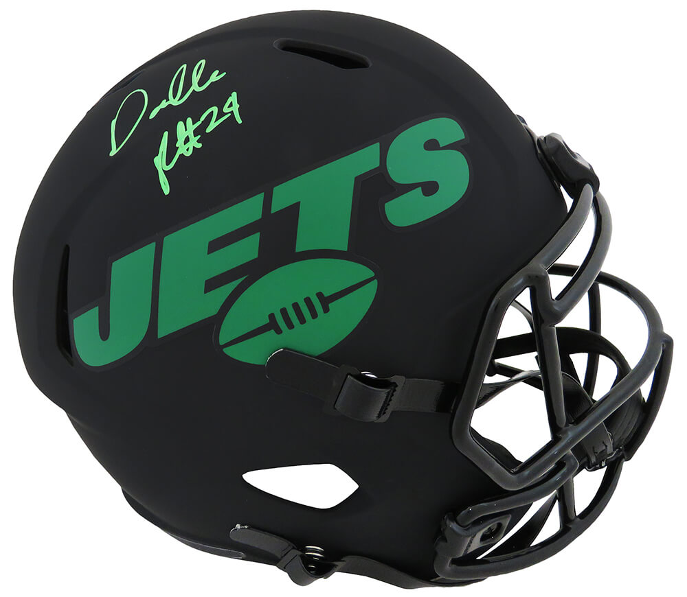 Darrelle Revis Signed New York Jets ECLIPSE Riddell Full Size Speed Replica Helmet - REVREP300 - Darrelle Revis Signed New York Jets ECLIPSE Riddell Full Size Speed Replica Helmet product image