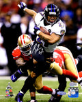 Ray Rice Signed Baltimore Ravens SB XLVII Action 8x10 Photo (Steiner) - RIC08P330 - Ray Rice Signed Baltimore Ravens SB XLVII Action 8x10 Photo (Steiner) product image