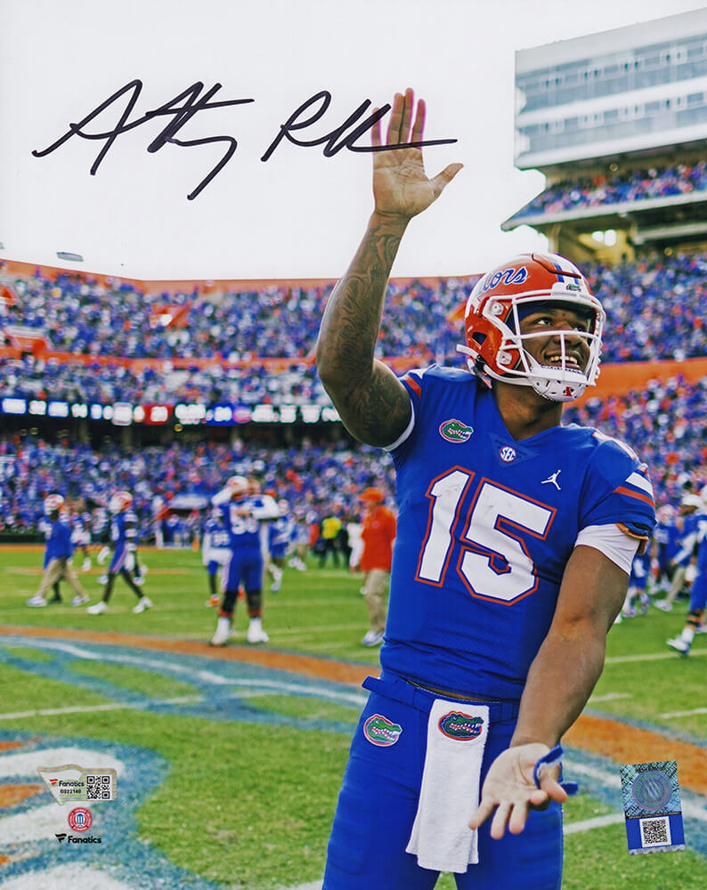 Anthony Richardson Signed Florida Gators Blue Jersey Gator Chomp 8x10 Photo - (Fanatics) - RIC08P340 - Anthony Richardson Signed Florida Gators Blue Jersey Gator Chomp 8x10 Photo - (Fanatics) product image