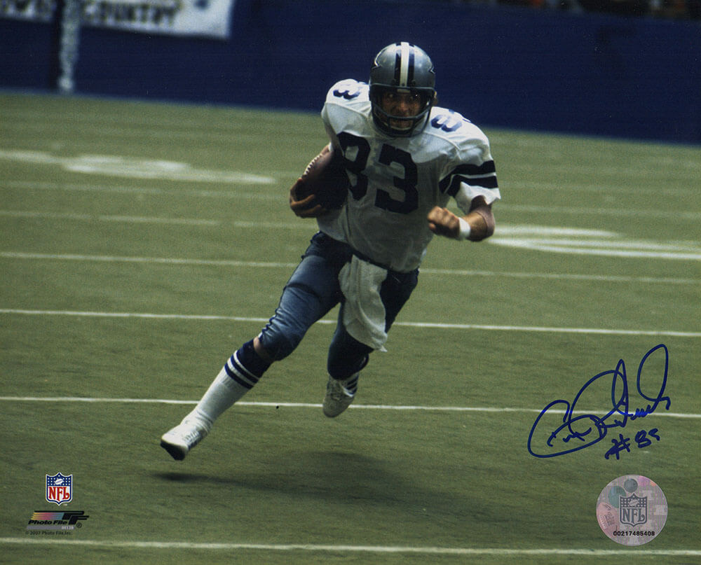 Golden Richards Signed Dallas Cowboys White Jersey Action 8x10 Photo - RIC08P352TW - Golden Richards Signed Dallas Cowboys White Jersey Action 8x10 Photo product image