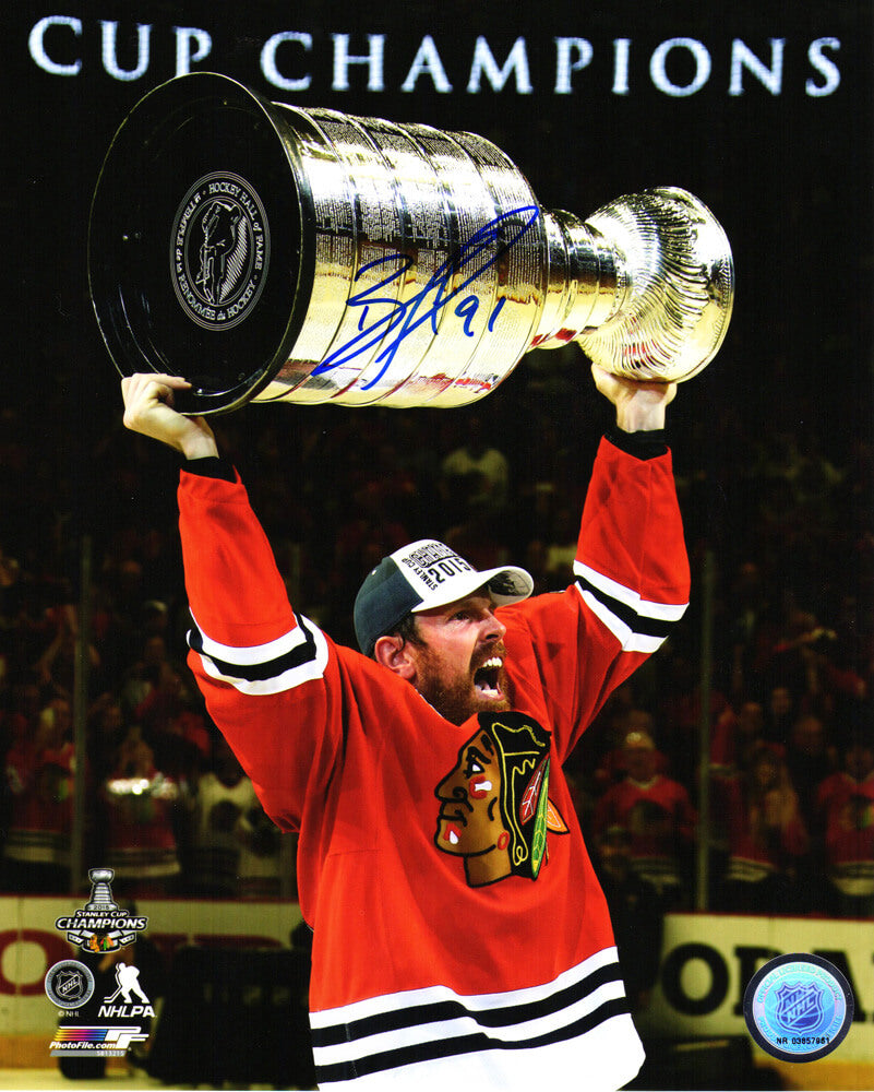 Brad Richards Signed Chicago Blackhawks 2015 Stanley Cup Trophy 16x20 Photo - RIC16P410 - Brad Richards Signed Chicago Blackhawks 2015 Stanley Cup Trophy 16x20 Photo product image
