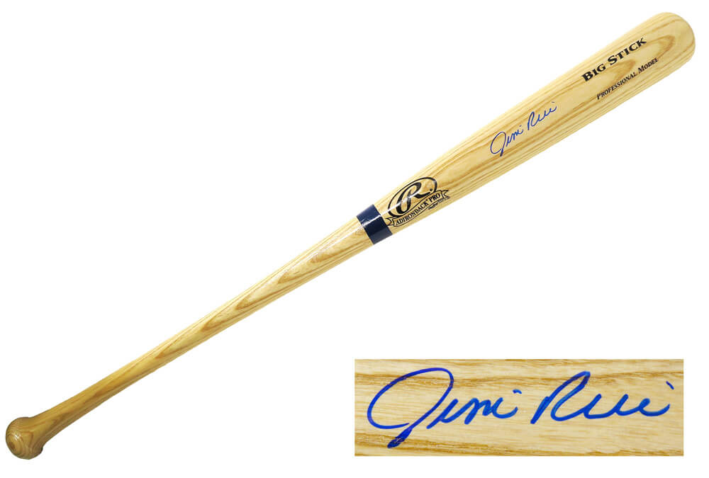 Jim Rice Signed Rawlings Big Stick Blonde Baseball Bat - RICBAT100 - Jim Rice Signed Rawlings Big Stick Blonde Baseball Bat product image