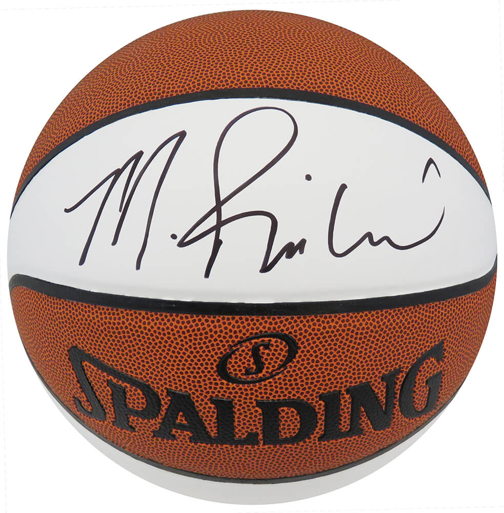 Mitch Richmond Signed Spalding White Panel NBA Basketball - RICBSK222 - Mitch Richmond Signed Spalding White Panel NBA Basketball product image