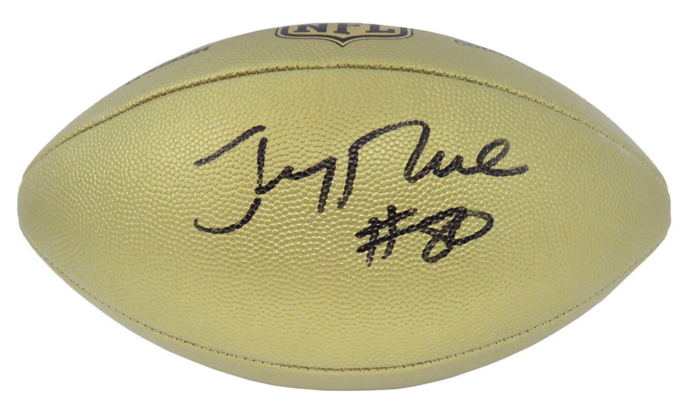 Jerry Rice Signed Wilson Duke Gold Metallic NFL Full Size Replica Football - RICFTB302 - Jerry Rice Signed Wilson Duke Gold Metallic NFL Full Size Replica Football product image