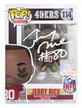 Jerry Rice Signed San Francisco 49ers NFL Legends Funko Pop Doll #114 - RICFUN300 - Jerry Rice Signed San Francisco 49ers NFL Legends Funko Pop Doll #114 product image
