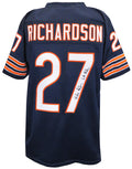 Mike Richardson Signed Navy Custom Football Jersey w/L.A. Mike - RICJRY320 - Mike Richardson Signed Navy Custom Football Jersey w/L.A. Mike product image