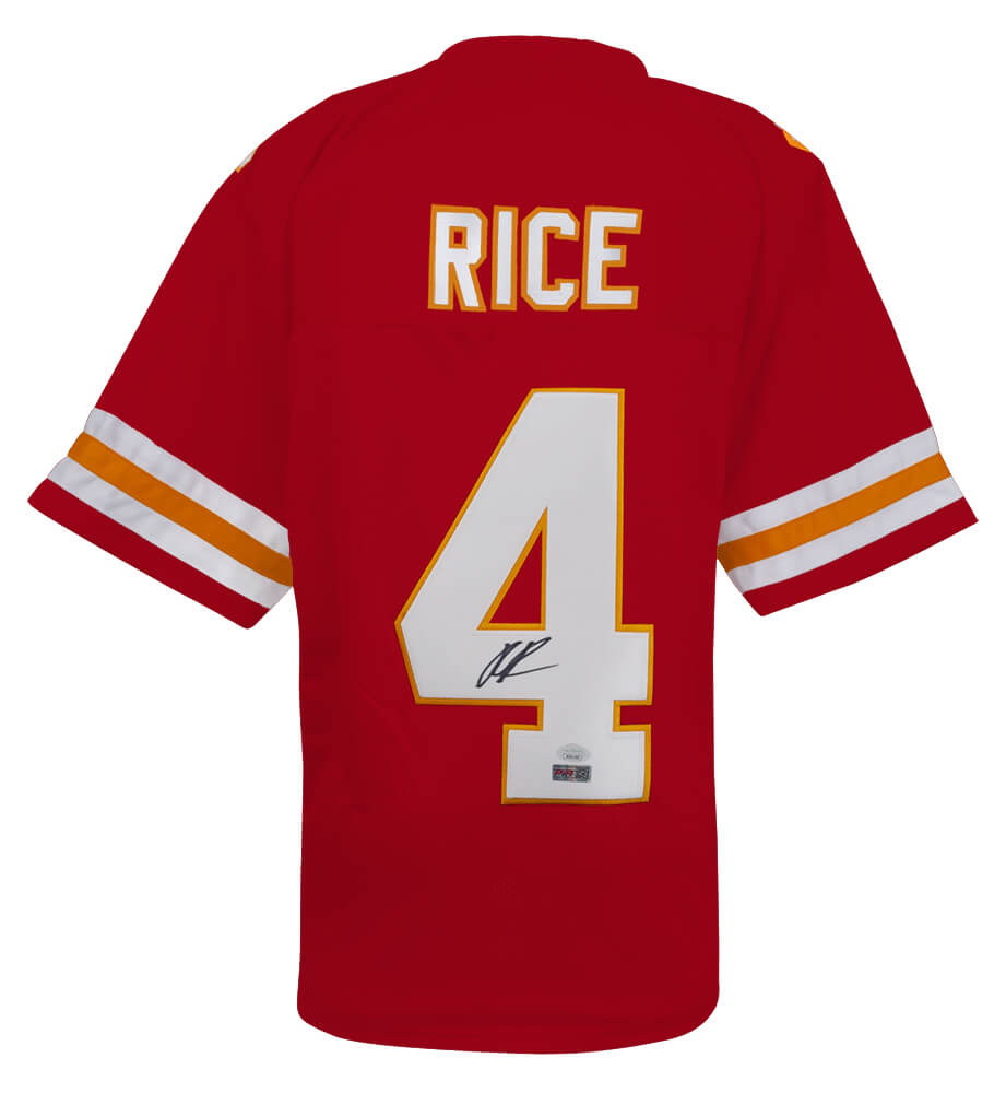 Rashee Rice Signed Red Custom Football Jersey - (JSA) - RICJRY340 - Rashee Rice Signed Red Custom Football Jersey - (JSA) product image