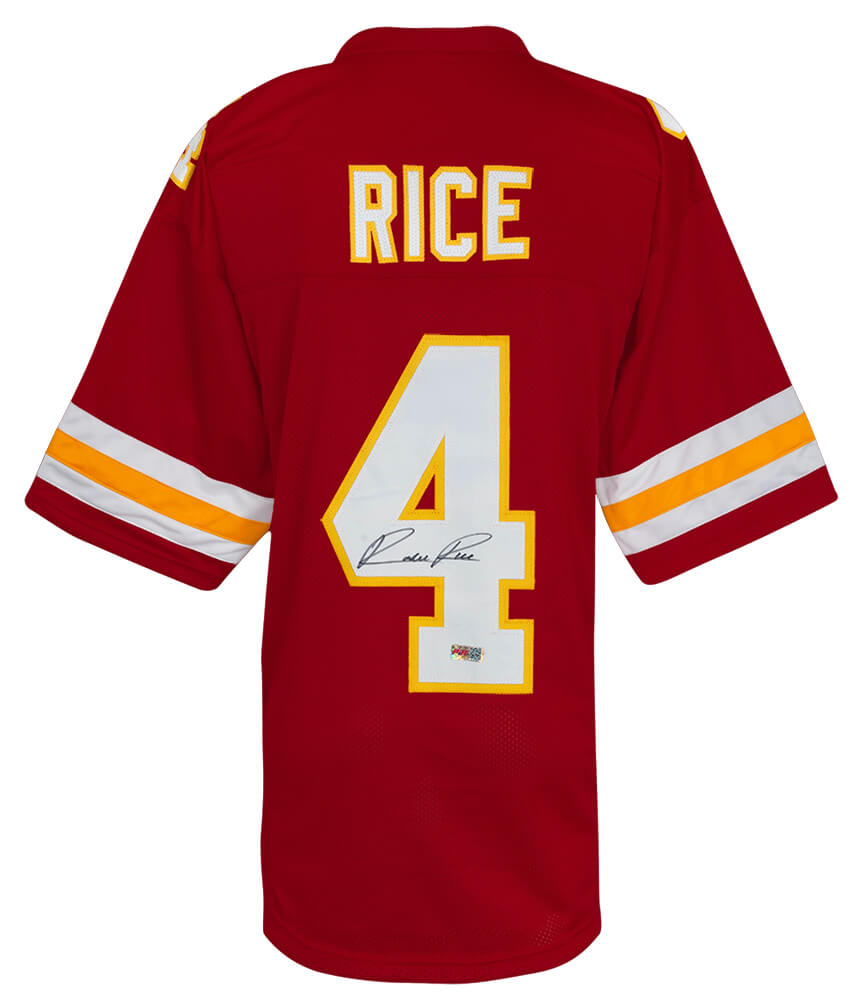 Rashee Rice Signed Red Custom Football Jersey - RICJRY341 - Rashee Rice Signed Red Custom Football Jersey product image