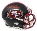 Jerry Rice Signed San Francisco 49ers Flat Black Matte Riddell Speed Mini Helmet (Beckett) - RICMIN311 - Jerry Rice Signed San Francisco 49ers Flat Black Matte Riddell Speed Mini Helmet (Beckett) product image