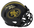 Jerry Rice Signed San Francisco 49ers Eclipse Black Matte Riddell Speed Mini Helmet - RICMIN314 - Jerry Rice Signed San Francisco 49ers Eclipse Black Matte Riddell Speed Mini Helmet product image