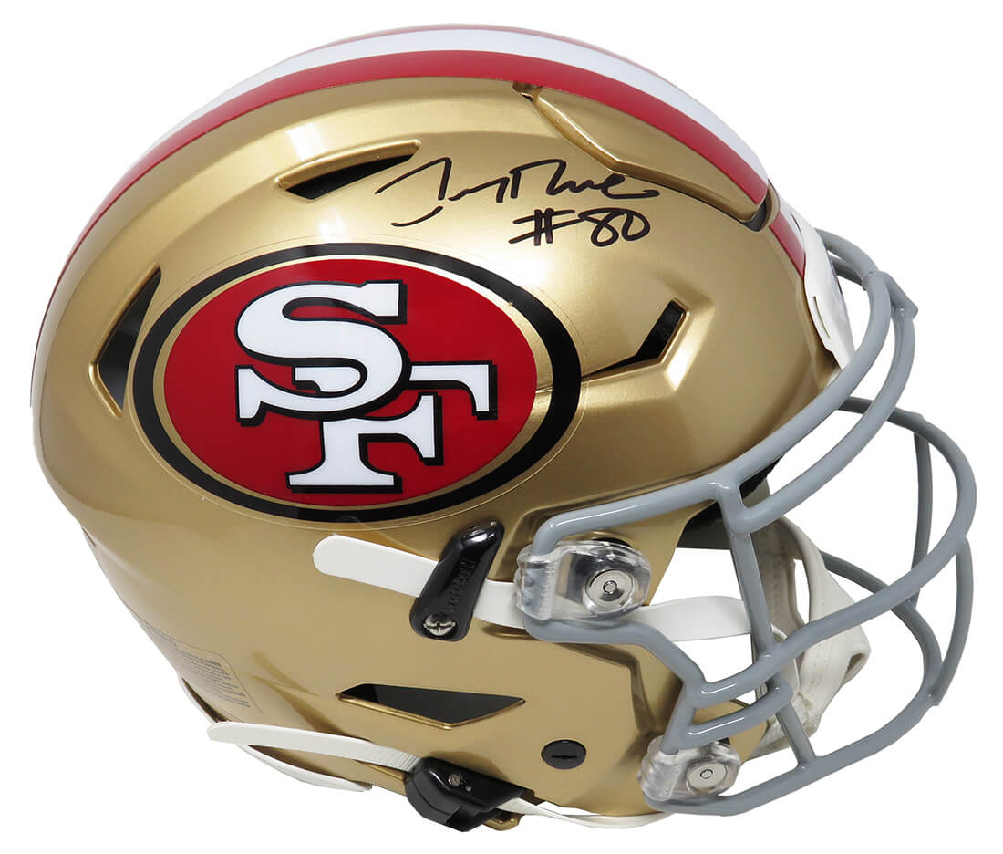 Jerry Rice Signed San Francisco 49ers SpeedFlex Riddell Speed Authentic Helmet - RICPRO300 - Jerry Rice Signed San Francisco 49ers SpeedFlex Riddell Speed Authentic Helmet product image