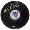 Mike Richter Signed New York Rangers Logo Hockey Puck - RICPUC400 - Mike Richter Signed New York Rangers Logo Hockey Puck product image