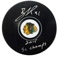 Brad Richards Signed Chicago Blackhawks Logo Hockey Puck w/2015 SC Champs - RICPUC411 - Brad Richards Signed Chicago Blackhawks Logo Hockey Puck w/2015 SC Champs product image
