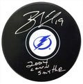 Brad Richards Signed Tampa Bay Lightning Logo Hockey Puck w/2004 Conn Smythe - RICPUC414 - Brad Richards Signed Tampa Bay Lightning Logo Hockey Puck w/2004 Conn Smythe product image