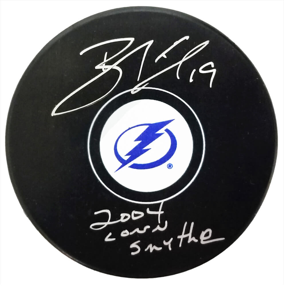 Brad Richards Signed Tampa Bay Lightning Logo Hockey Puck w/2004 Conn Smythe - RICPUC414 - Brad Richards Signed Tampa Bay Lightning Logo Hockey Puck w/2004 Conn Smythe product image