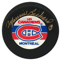 Maurice Richard Signed Montreal Canadiens (Les Canadiens) Logo Hockey Puck - (JSA COA) - RICPUC421 - Maurice Richard Signed Montreal Canadiens (Les Canadiens) Logo Hockey Puck - (JSA COA) product image