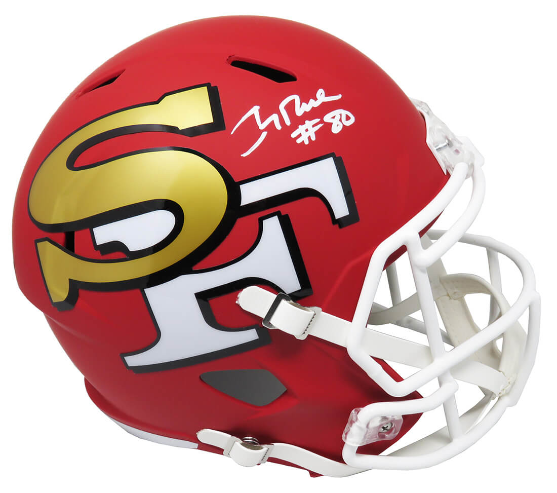 Jerry Rice Signed San Francisco 49ers AMP Alternate Series Riddell Speed Full Size Replica Helmet - RICREP302 - Jerry Rice Signed San Francisco 49ers AMP Alternate Series Riddell Speed Full Size Replica Helmet product image