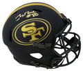 Jerry Rice Signed San Francisco 49ers Eclipse Black Matte Riddell Full Size Speed Replica Helmet - RICREP304 - Jerry Rice Signed San Francisco 49ers Eclipse Black Matte Riddell Full Size Speed Replica Helmet product image