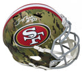 Jerry Rice Signed San Francisco 49ers CAMO Riddell Full Size Speed Replica Helmet - RICREP305 - Jerry Rice Signed San Francisco 49ers CAMO Riddell Full Size Speed Replica Helmet product image
