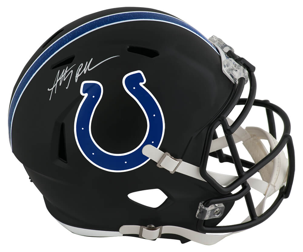 Anthony Richardson Signed Indianapolis Colts 2023 Black Alternate Riddell Full Size Speed Replica Helmet - (Fanatics) - RICREP331 - Anthony Richardson Signed Indianapolis Colts 2023 Black Alternate Riddell Full Size Speed Replica Helmet - (Fanatics) product image