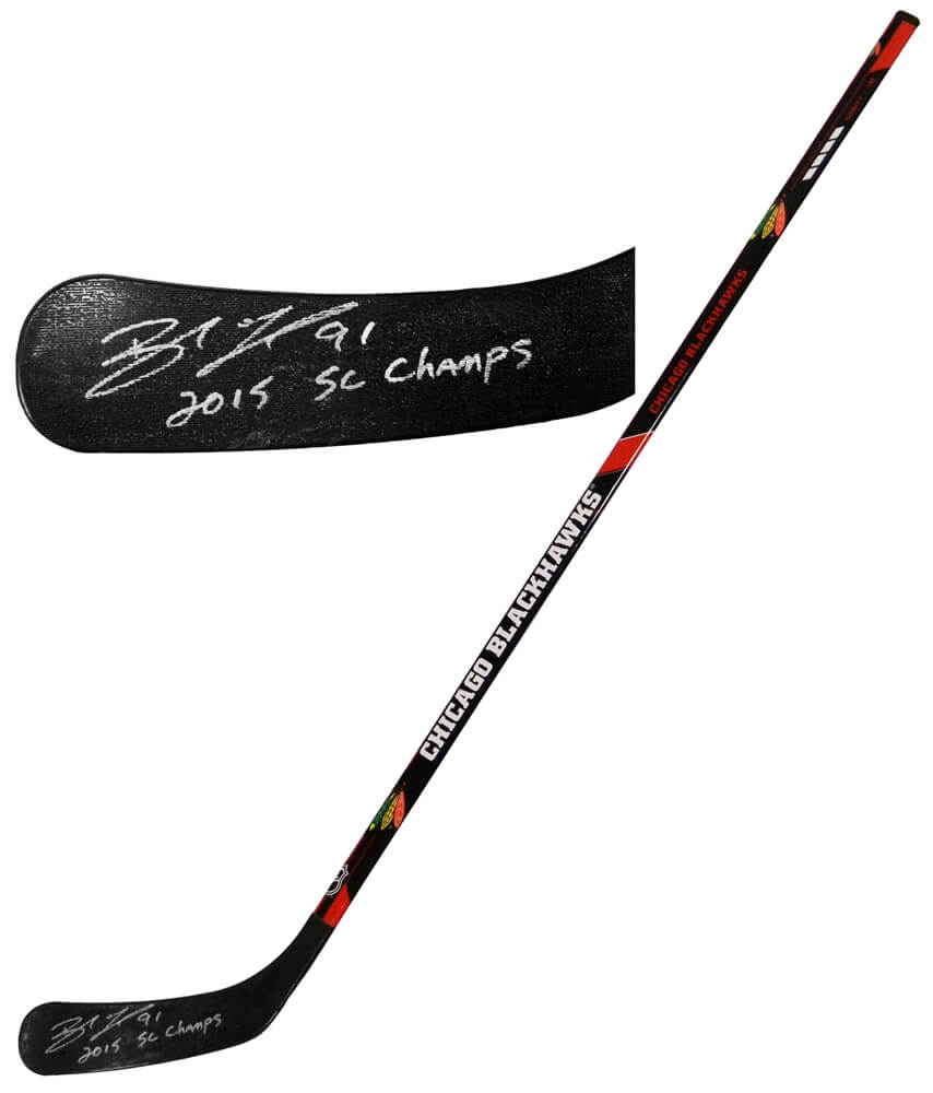 Brad Richards Signed Chicago Blackhawks Logo 48 Inch Full Size Hockey Stick w/2015 SC Champs - RICSTK400 - Brad Richards Signed Chicago Blackhawks Logo 48 Inch Full Size Hockey Stick w/2015 SC Champs product image