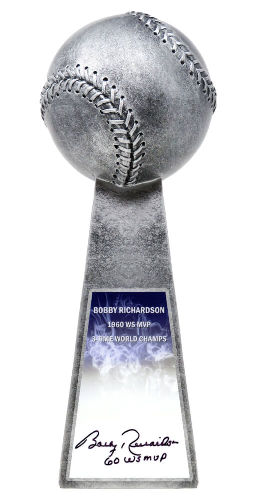 Bobby Richardson Signed Baseball World Champion 14 Inch Replica Silver Trophy - RICTRO100 - Bobby Richardson Signed Baseball World Champion 14 Inch Replica Silver Trophy product image