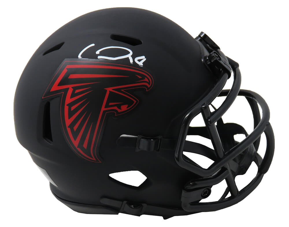 Calvin Ridley Signed Atlanta Falcons Eclipse Black Matte Alternate Series Riddell Speed Mini Helmet - RIDMIN301 - Calvin Ridley Signed Atlanta Falcons Eclipse Black Matte Alternate Series Riddell Speed Mini Helmet product image